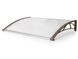 Prikaži detalje za Nadstrešnica Valtellina 82 x 150 cm, smeđi nosači Slika Nadstrešnica Valtellina 82 x 150 cm, smeđi nosači