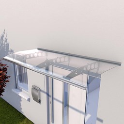 Prikaži detalje za Nadstrešnica Gutta PT/ET 200 cm | Inox/Alu/Plexi 4mm Slika Nadstrešnica Gutta PT/ET 200 cm | Inox/Alu/Plexi 4mm