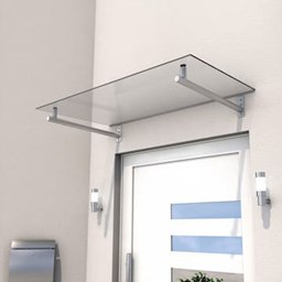 Prikaži detalje za Nadstrešnica Gutta HD | Inox/Staklo 10mm Slika Nadstrešnica Gutta HD | Inox/Staklo 10mm