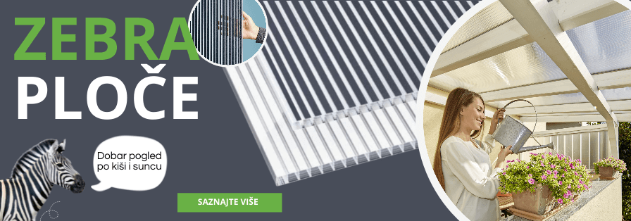 Zebra leksan ploče za nadstrešnice