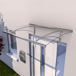 Slika Nadstrešnica Gutta PT/G | Alu/Plexi 4mm