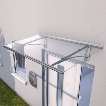 Slika Nadstrešnica Gutta PT/GR | Alu/Plexi 4mm
