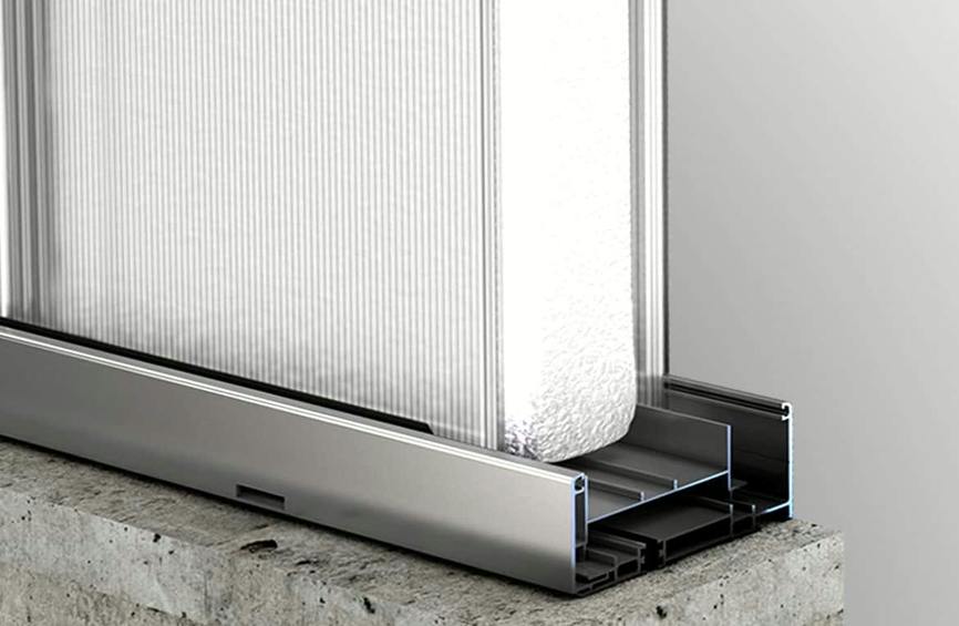 Presjek Danpatherm LED fasadnih sustava K12