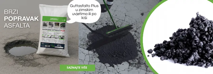 Guttasfalto hladna mješavina asfalta koja omogućava brzi popravak oštećenja na asfaltnim površinama