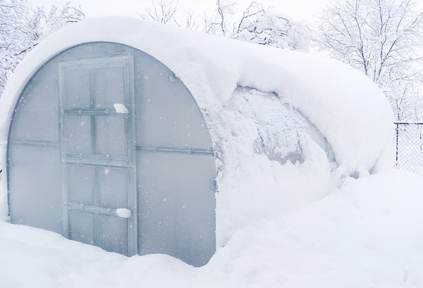 Gardentec plastenik u zimskim uvjetima